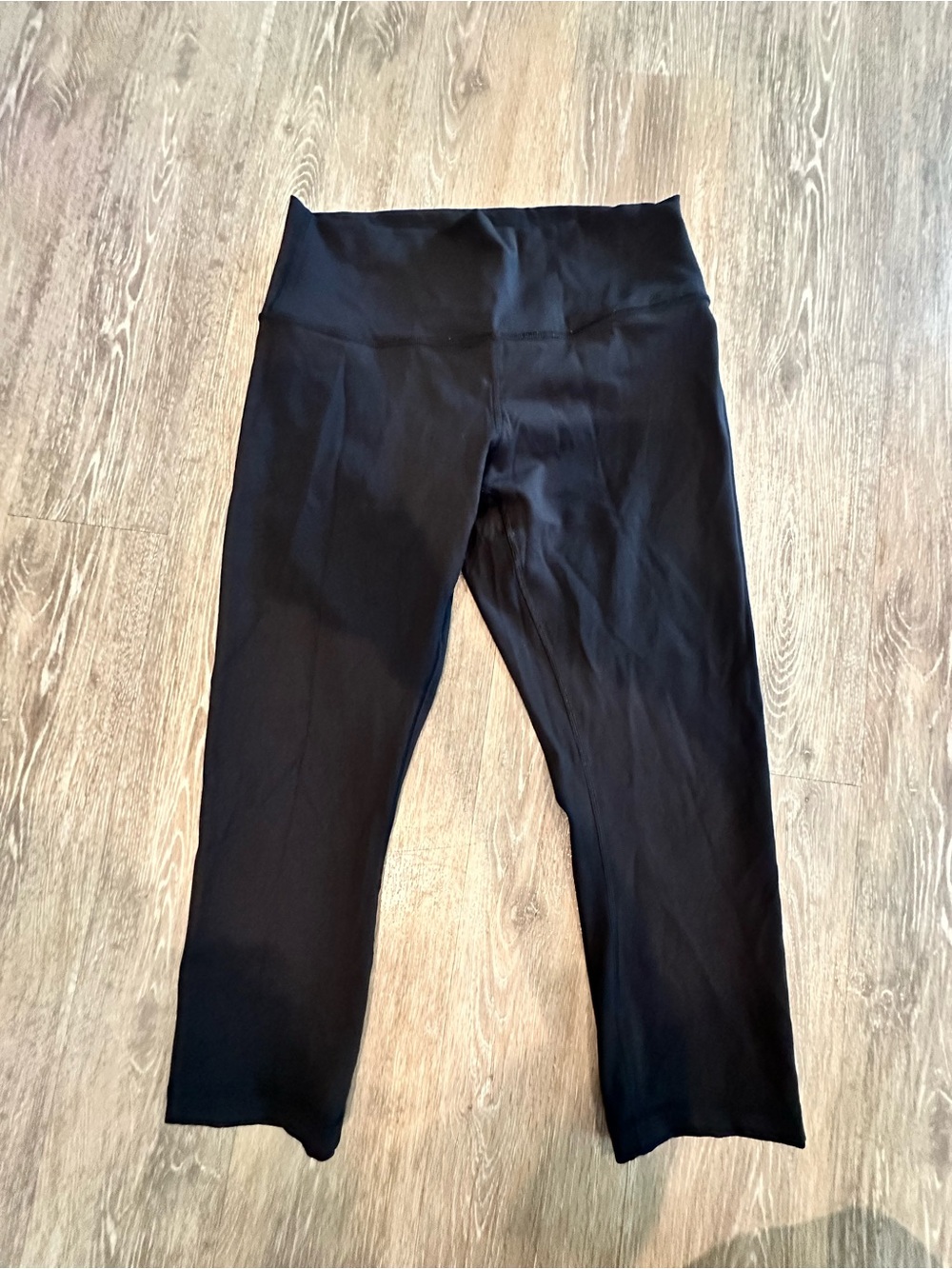 lululemon athletica Black Capri Leggings with Wide Waistband